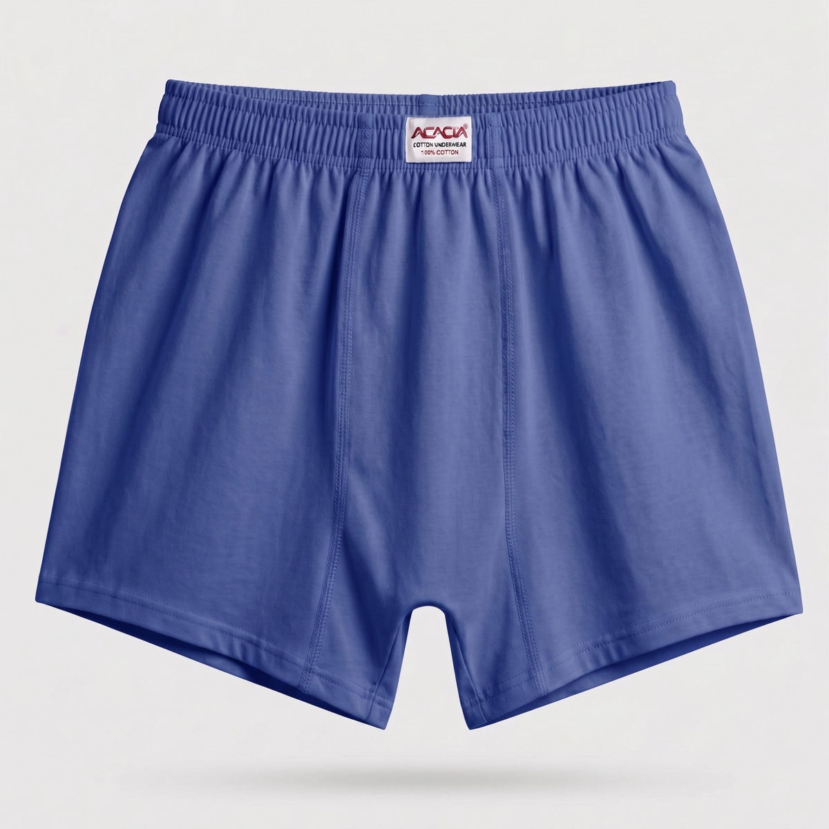 Acacia Men’s 100% Cotton Boxer Shorts – Royal Blue