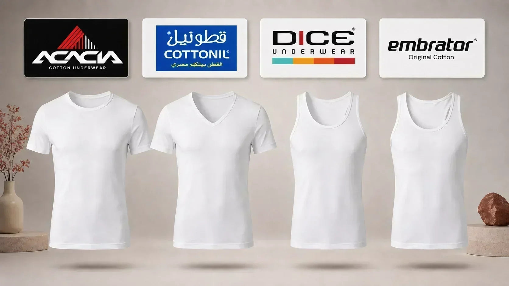 Acacia, Cottonil, Dice or Embrator? A Guide to Comparing Men’s Undershirts